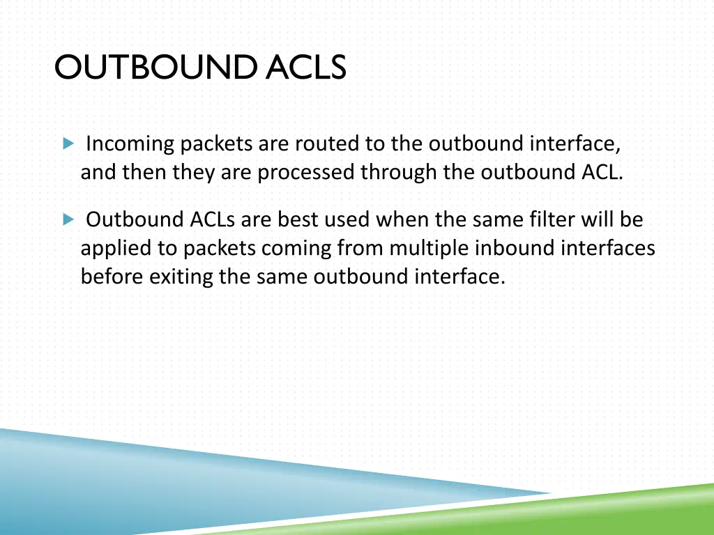 outbound acls