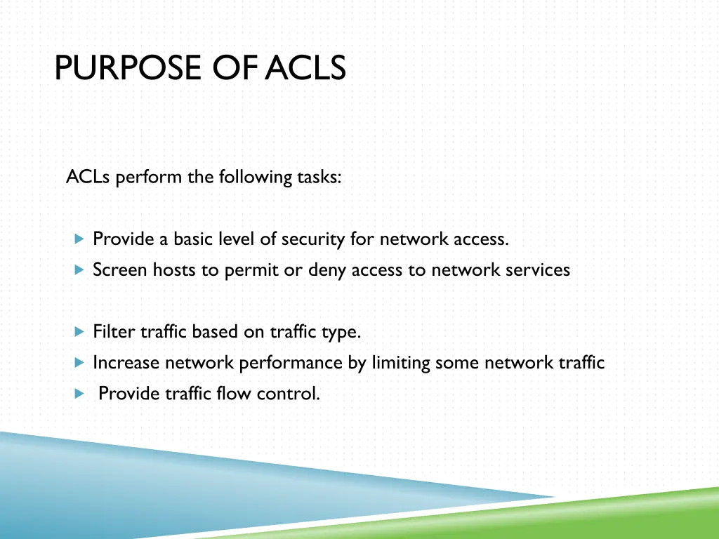 purpose of acls
