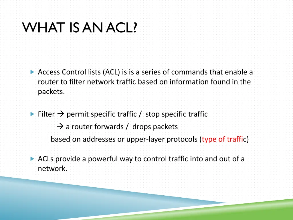 what is an acl