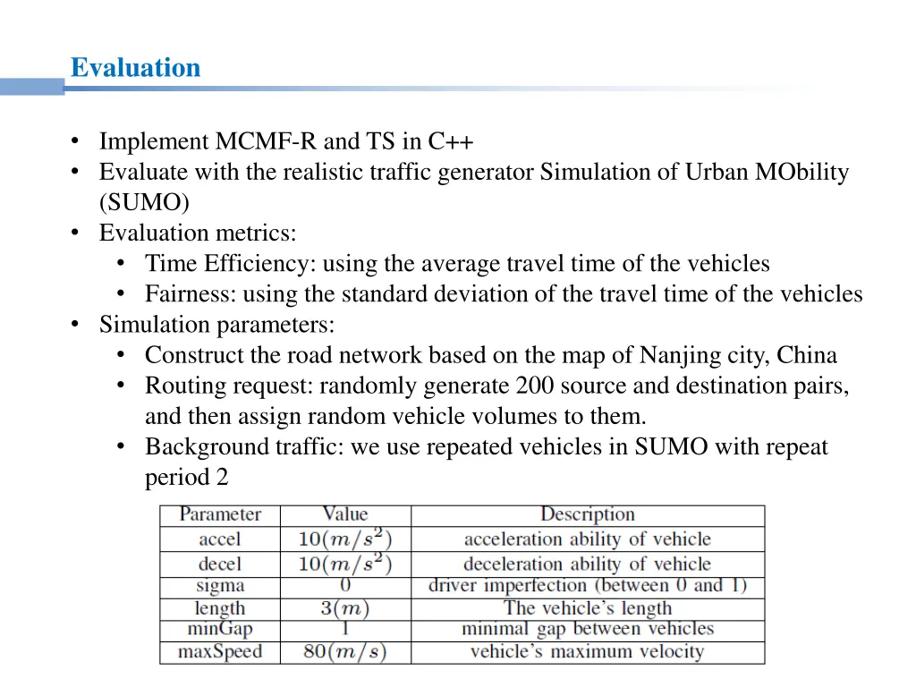 evaluation