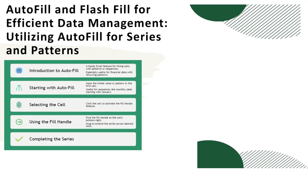 autofill and flash fill for efficient data 1