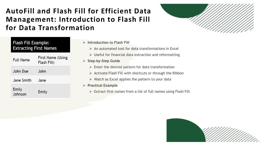 autofill and flash fill for efficient data 2