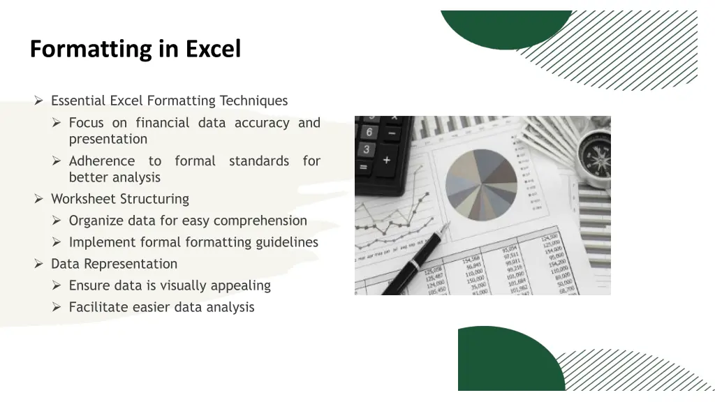 formatting in excel