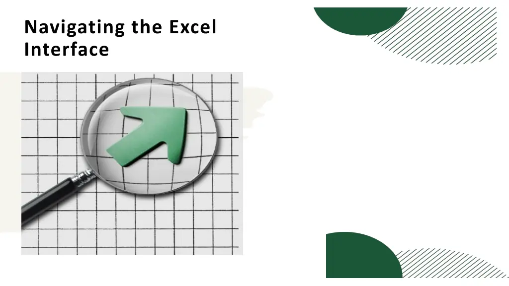 navigating the excel interface