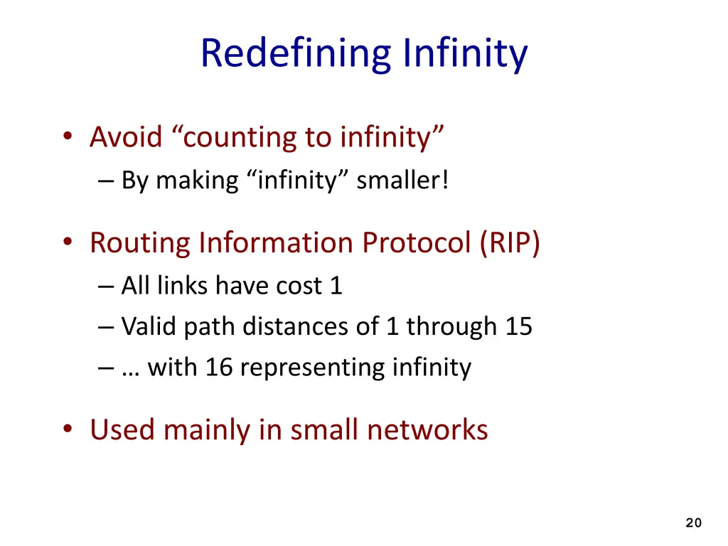 redefining infinity