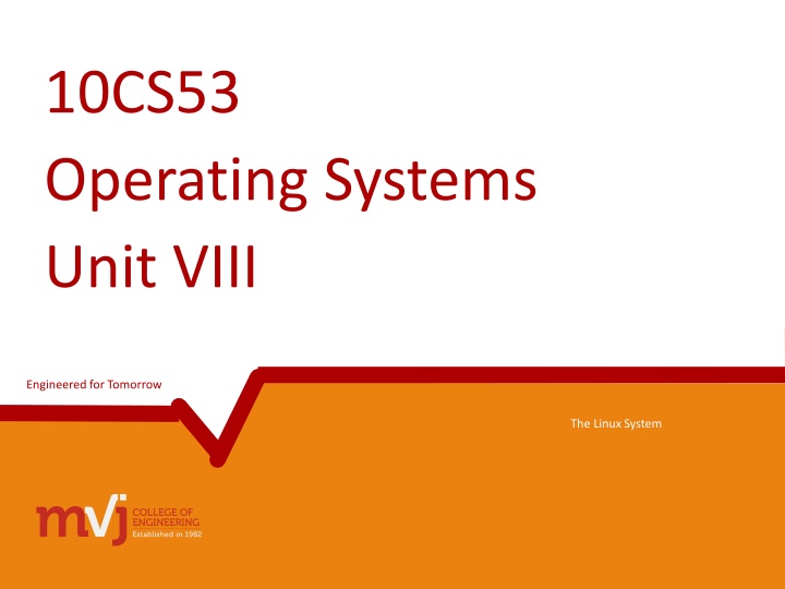 10cs53 operating systems unit viii