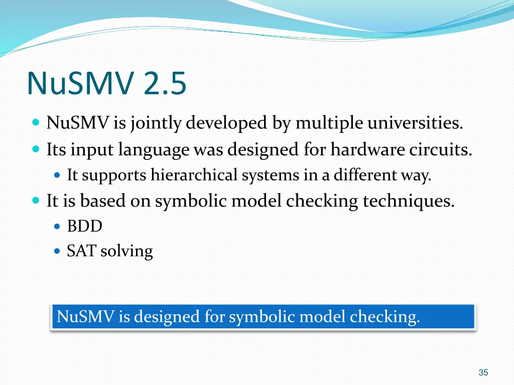 nusmv 2 5