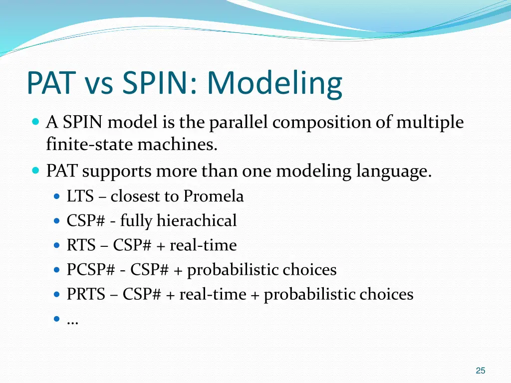 pat vs spin modeling