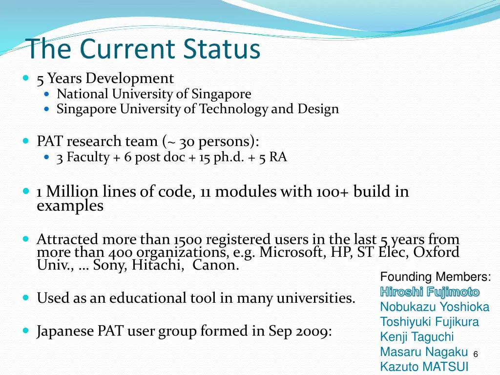 the current status 5 years development national