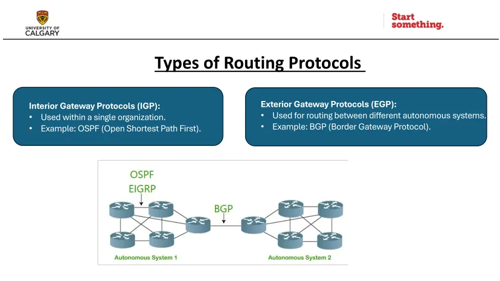types of routing protocols