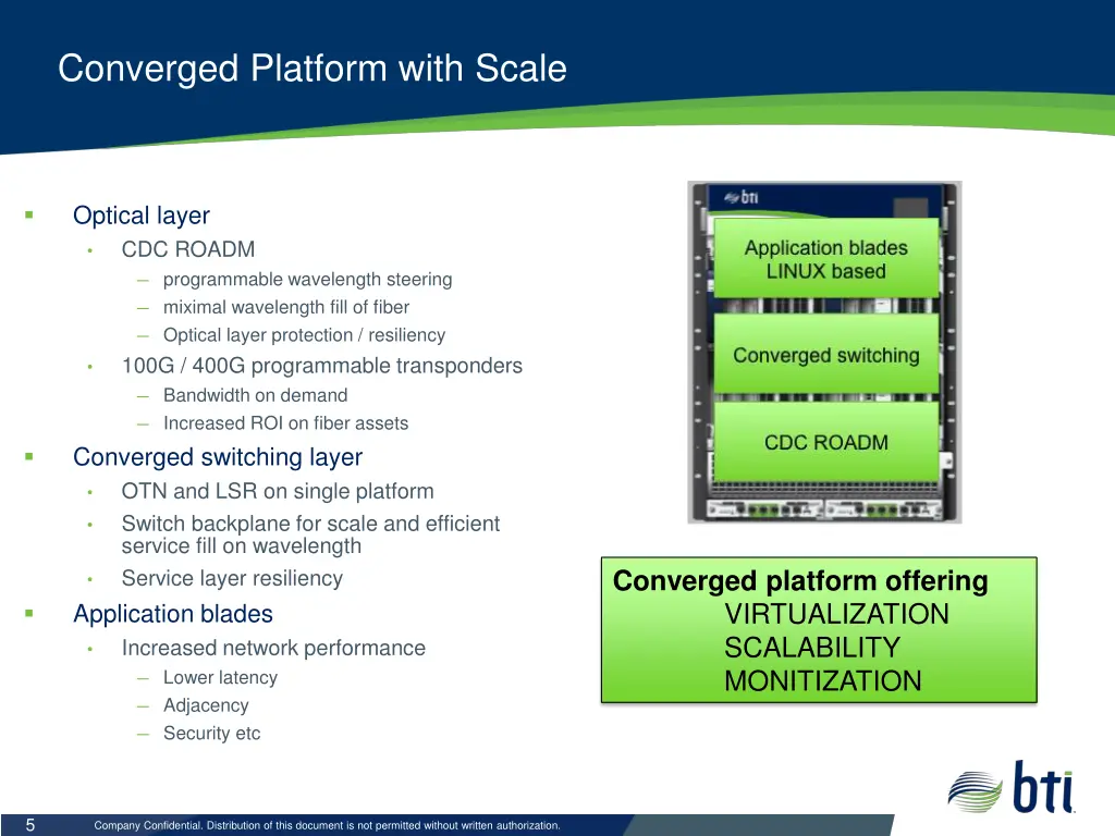 converged platform with scale