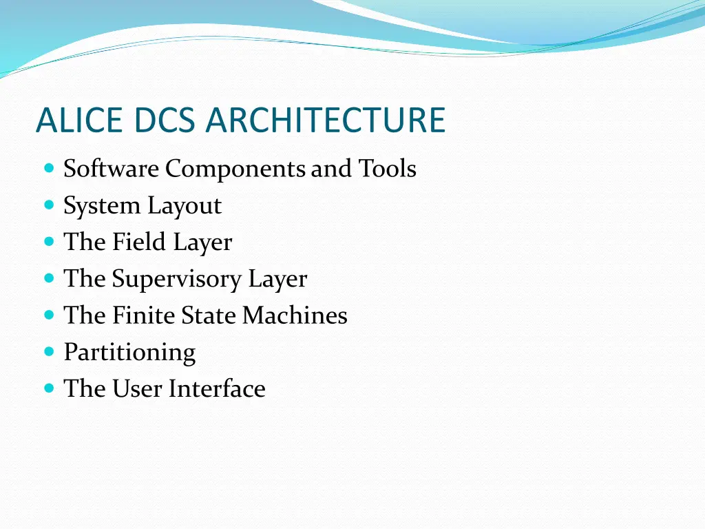 alice dcs architecture