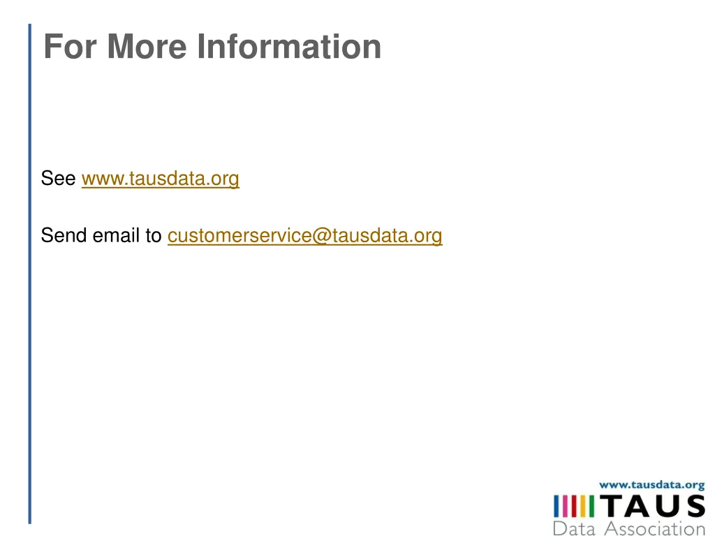 for more information