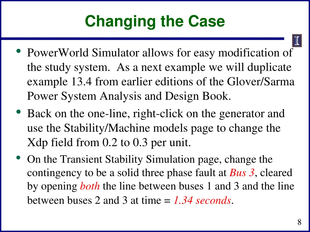 changing the case