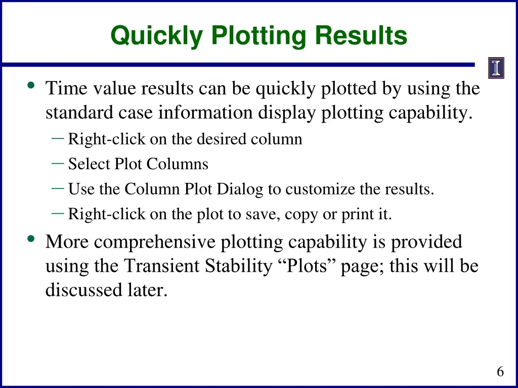 quickly plotting results