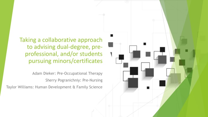 taking a collaborative approach to advising dual