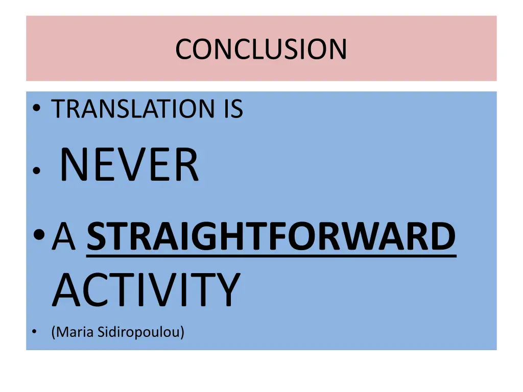 conclusion