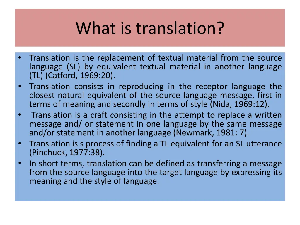 what is translation