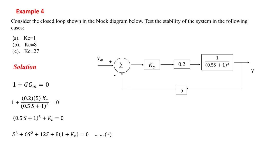 example 4 consider the closed loop shown