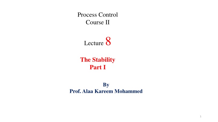 process control course ii