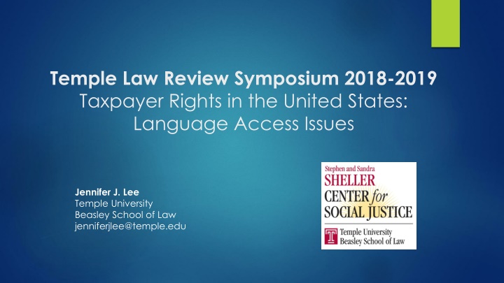 temple law review symposium 2018 2019 taxpayer