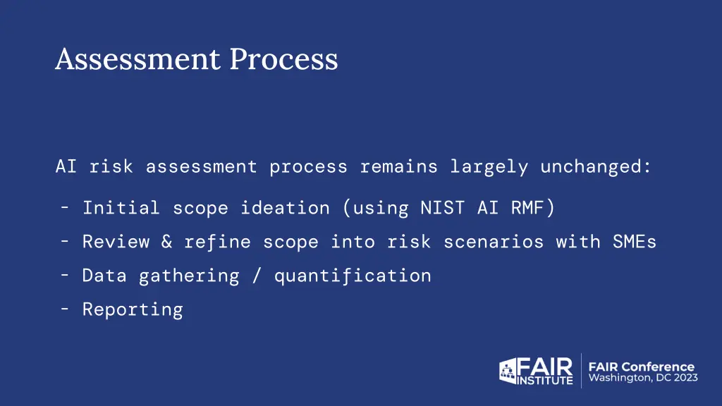 assessment process