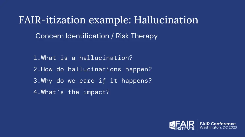 fair itization example hallucination 1