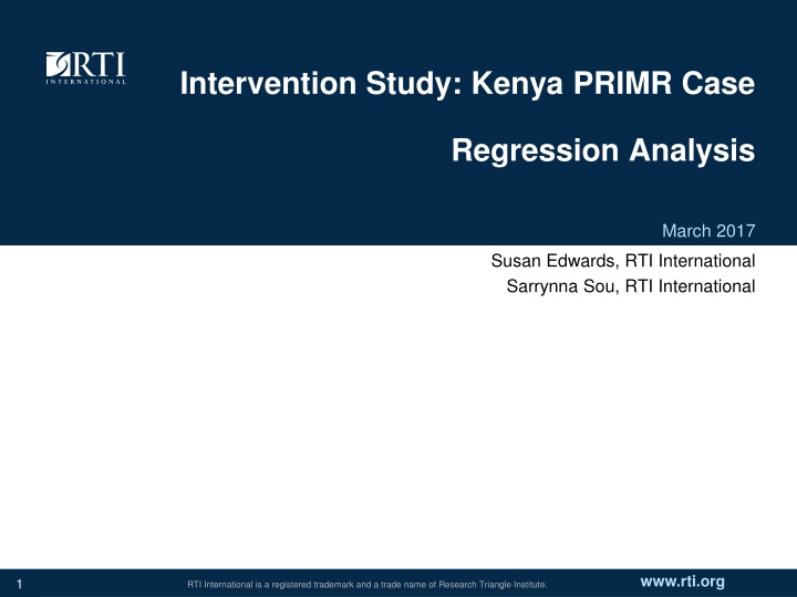 intervention study kenya primr case