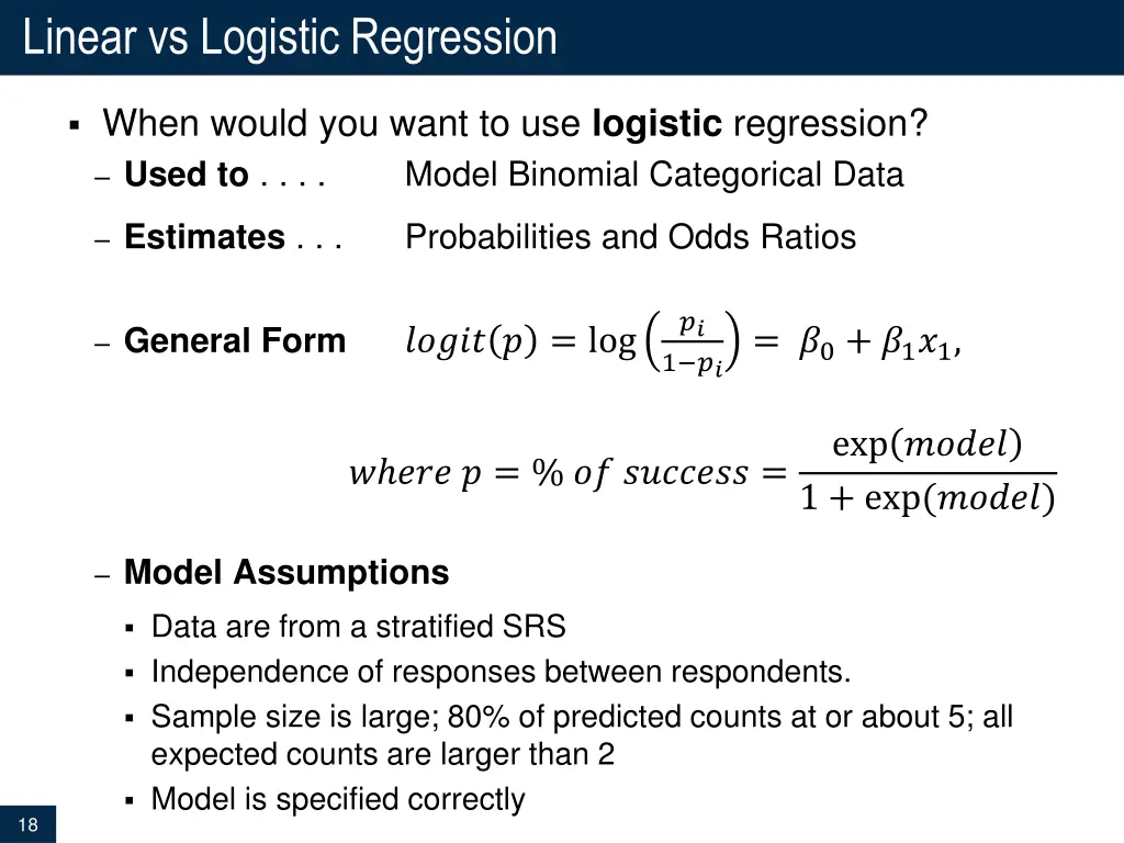 linear vs logistic regression 1
