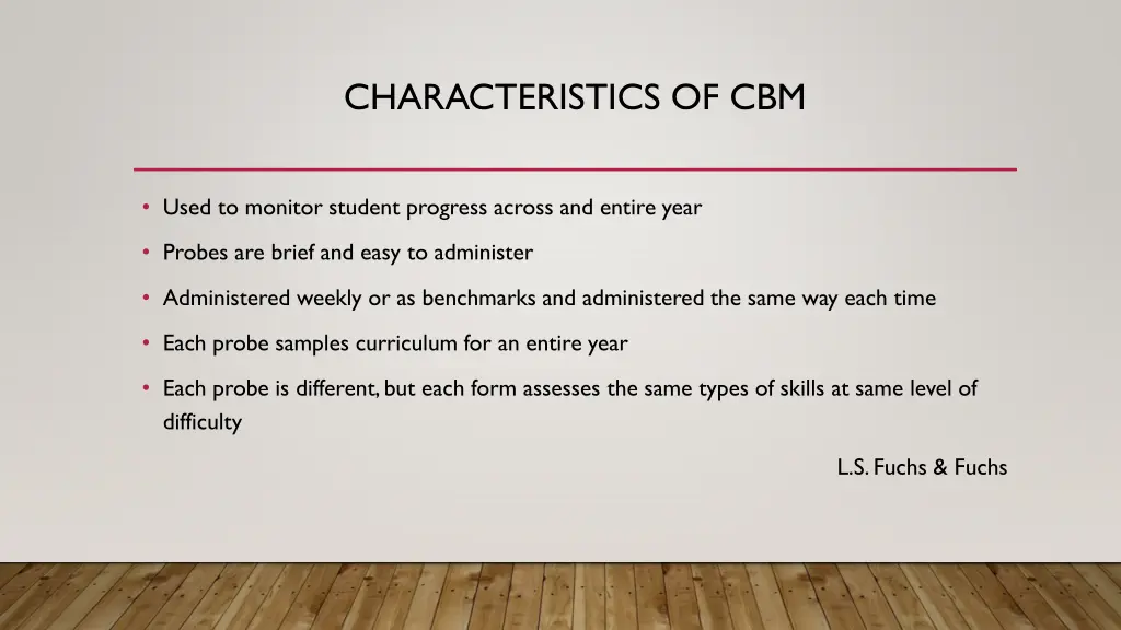 characteristics of cbm