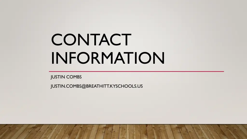 contact information
