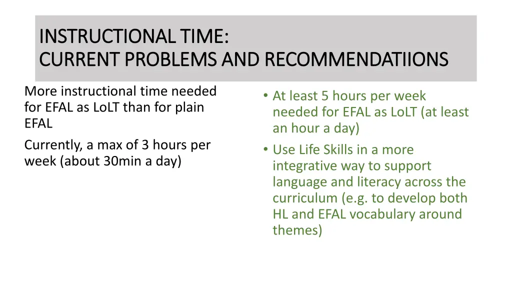 instructional time instructional time current