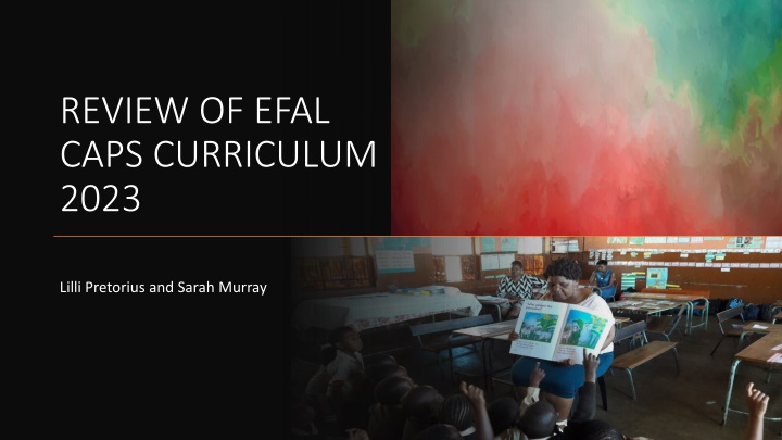 review of efal caps curriculum 2023
