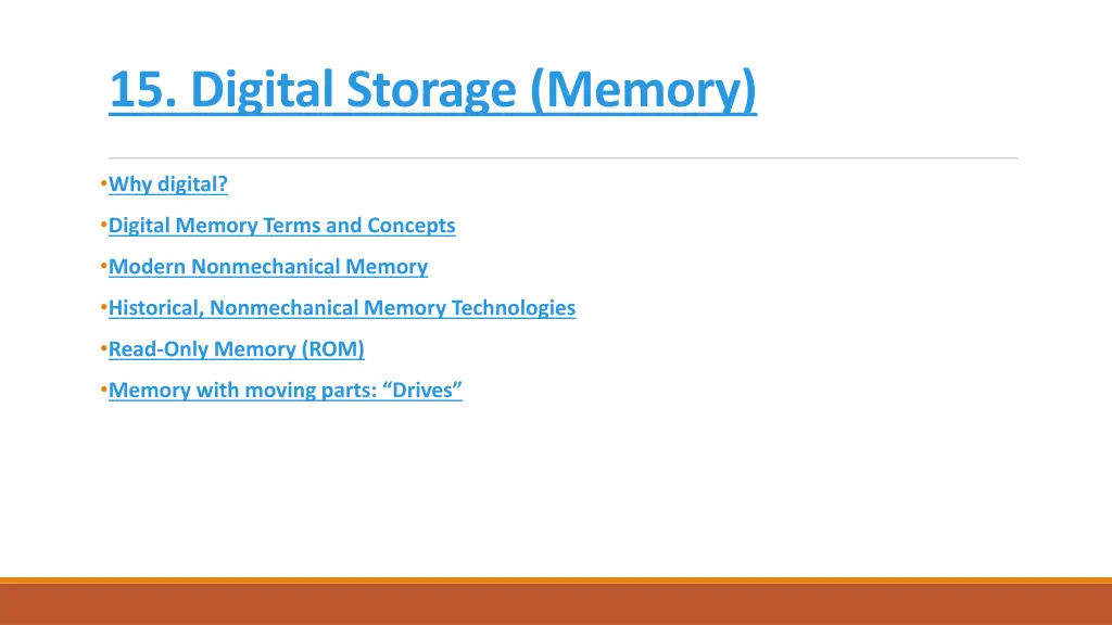15 digital storage memory