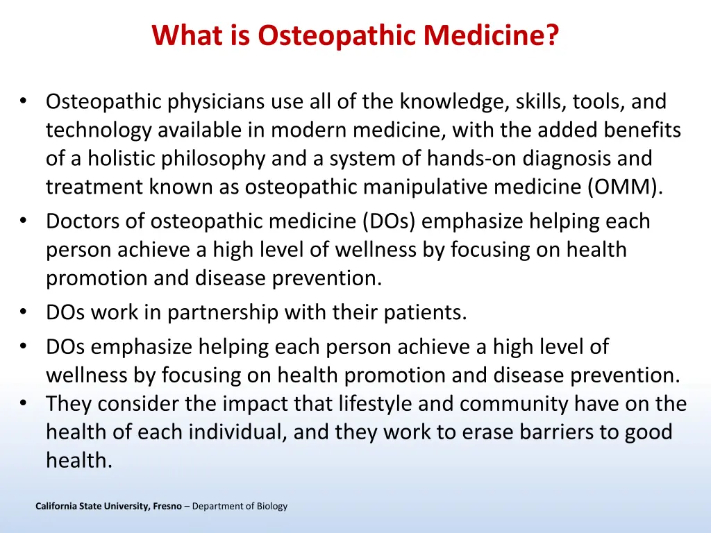 what is osteopathic medicine