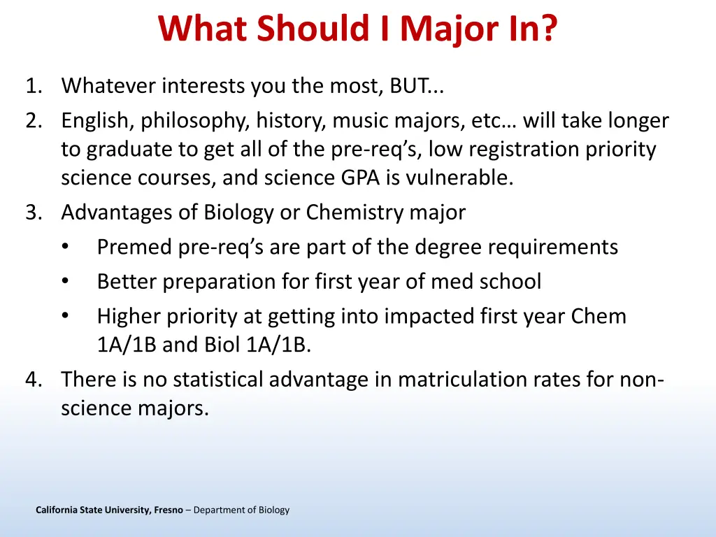 what should i major in