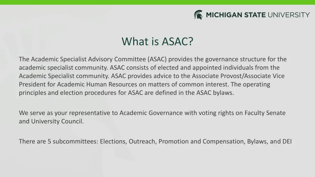 what is asac