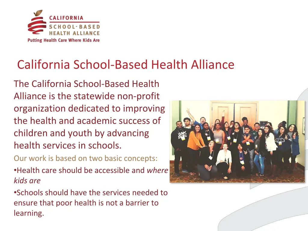 california school based health alliance
