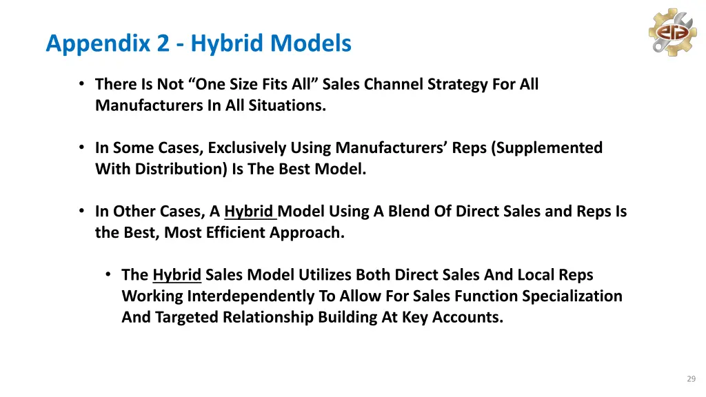 appendix 2 hybrid models
