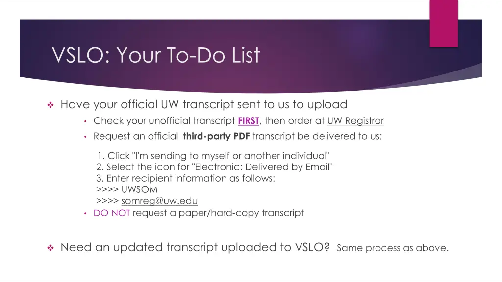 vslo your to do list 1
