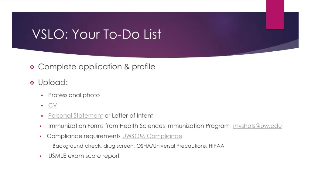 vslo your to do list
