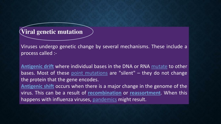 viral genetic mutation