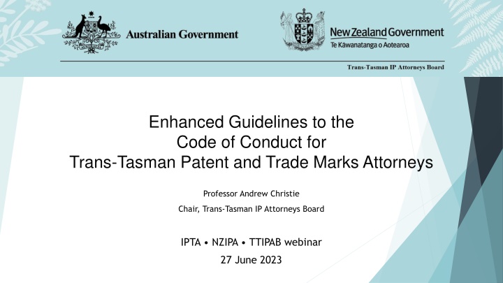 enhanced guidelines to the code of conduct