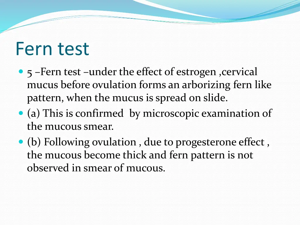 fern test