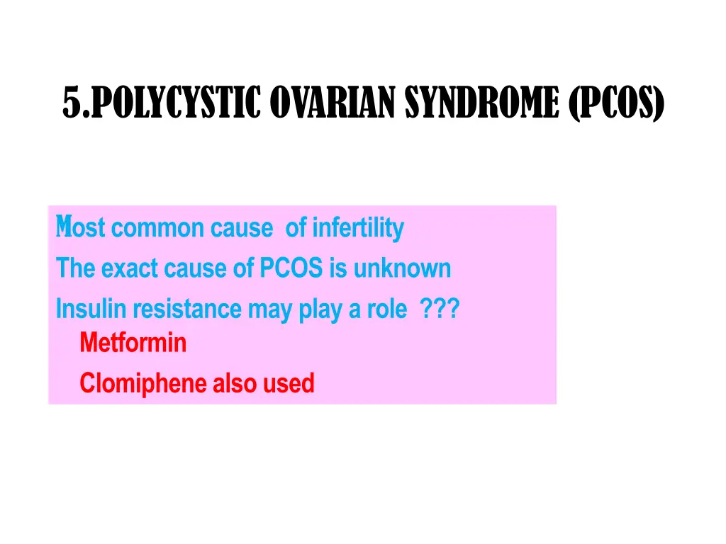 5 polycystic ovarian syndrome pcos