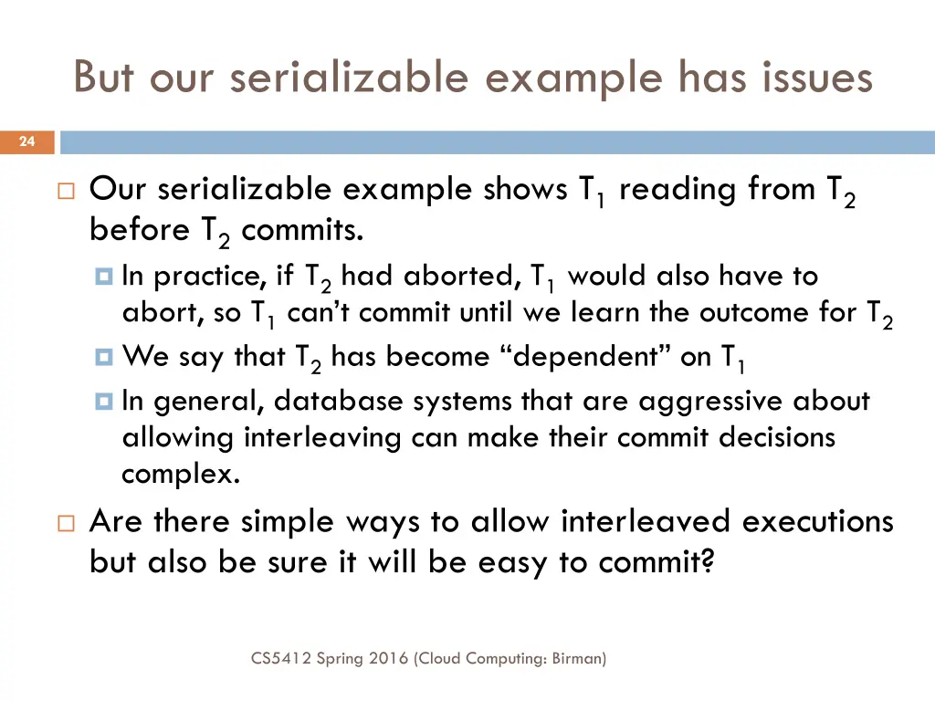 but our serializable example has issues