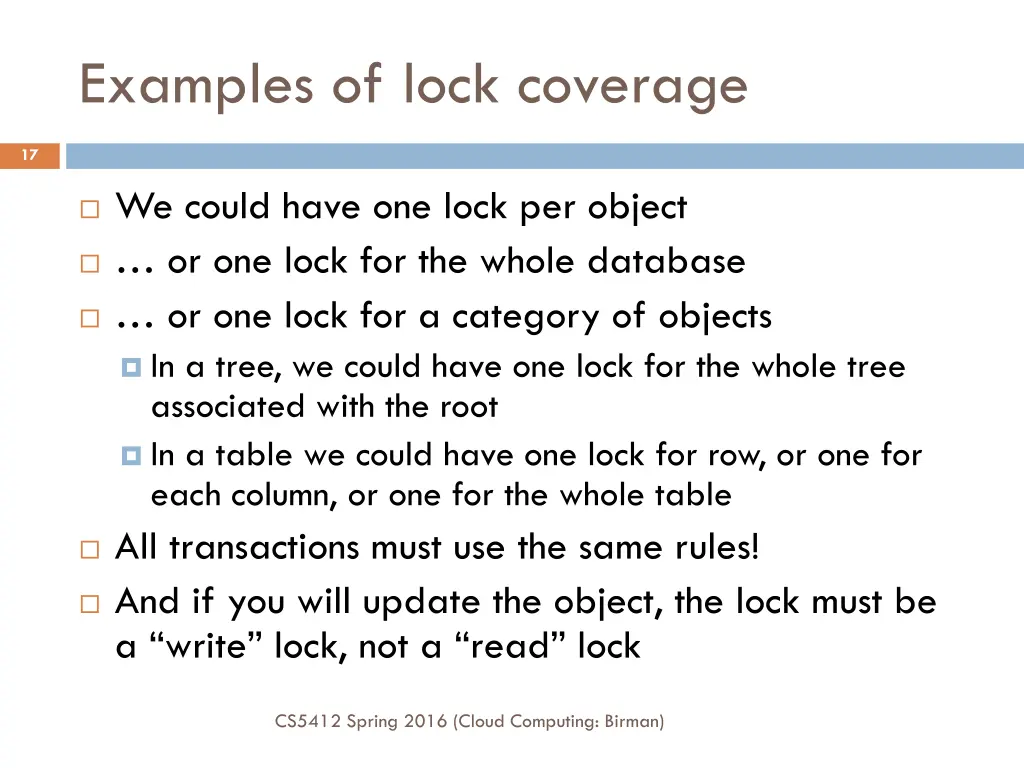 examples of lock coverage