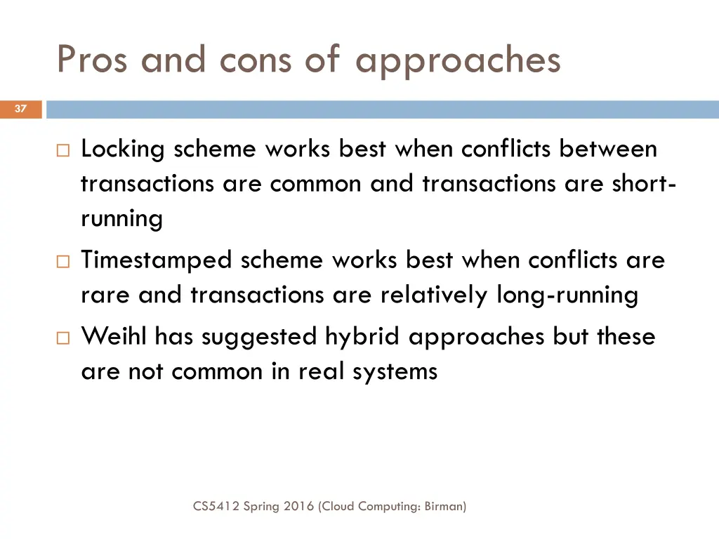 pros and cons of approaches