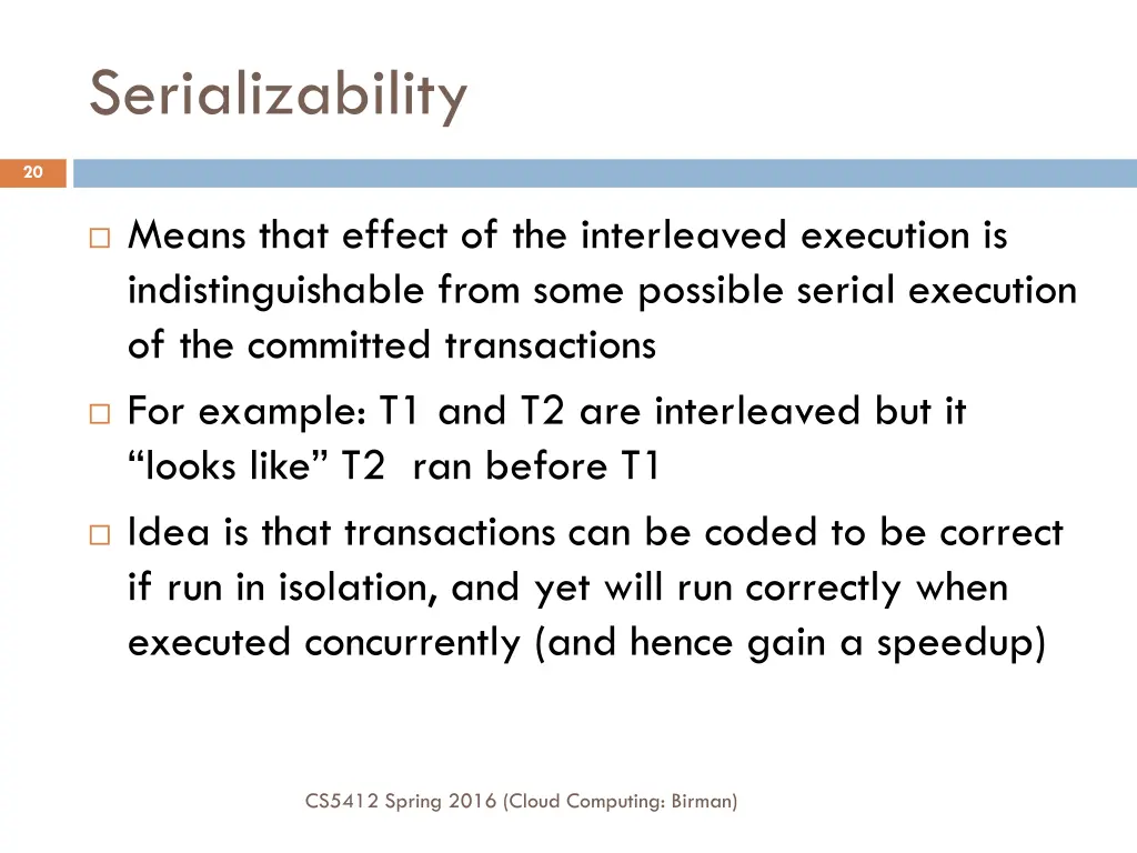 serializability