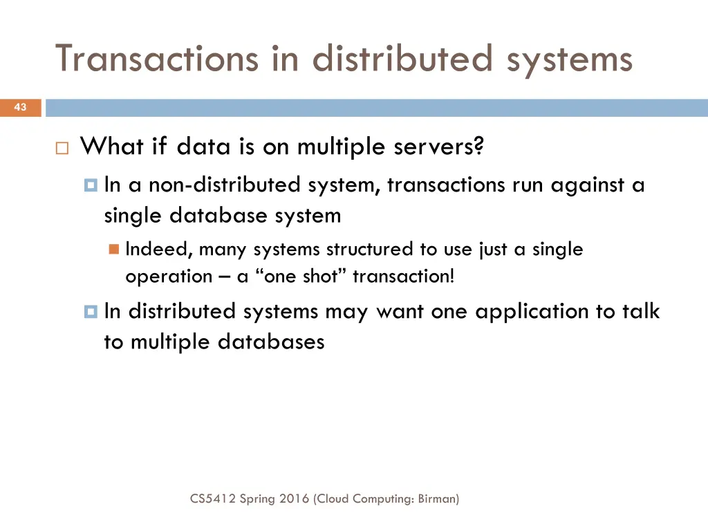 transactions in distributed systems 1